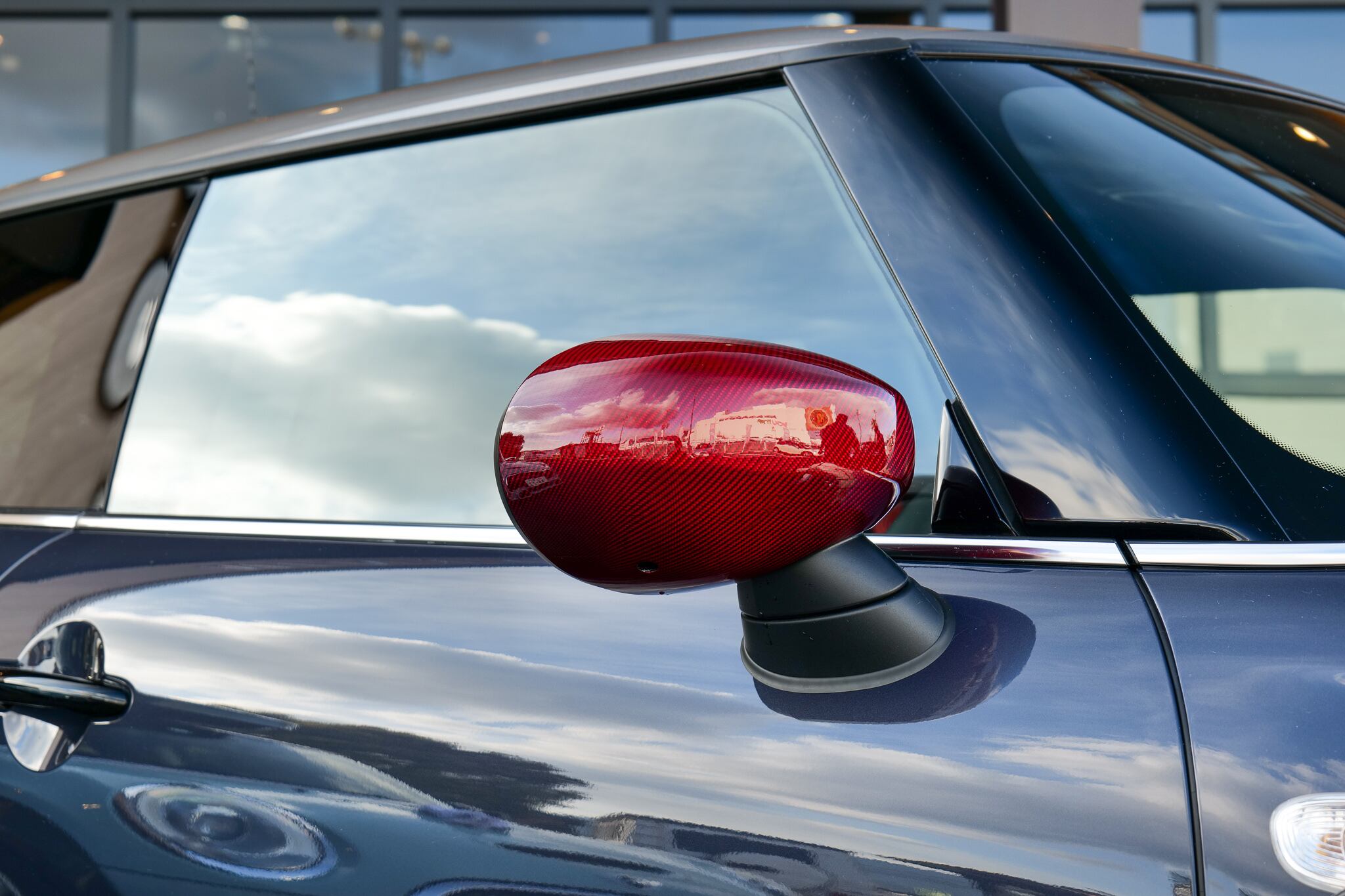 Mini F系lci後期 レッドカーボンサイドミラーカバー 左右セット Mini Garage Paradox Mini F系lci後期 レッドカーボンサイドミラーカバー 左右セット Mini Garage Paradox