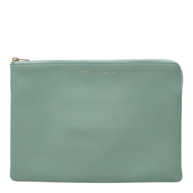 セリーヌ クラッチバッグ ポーチ 104003A9Q セラドン グリーン系 ラムスキン レディース CELINE 中古