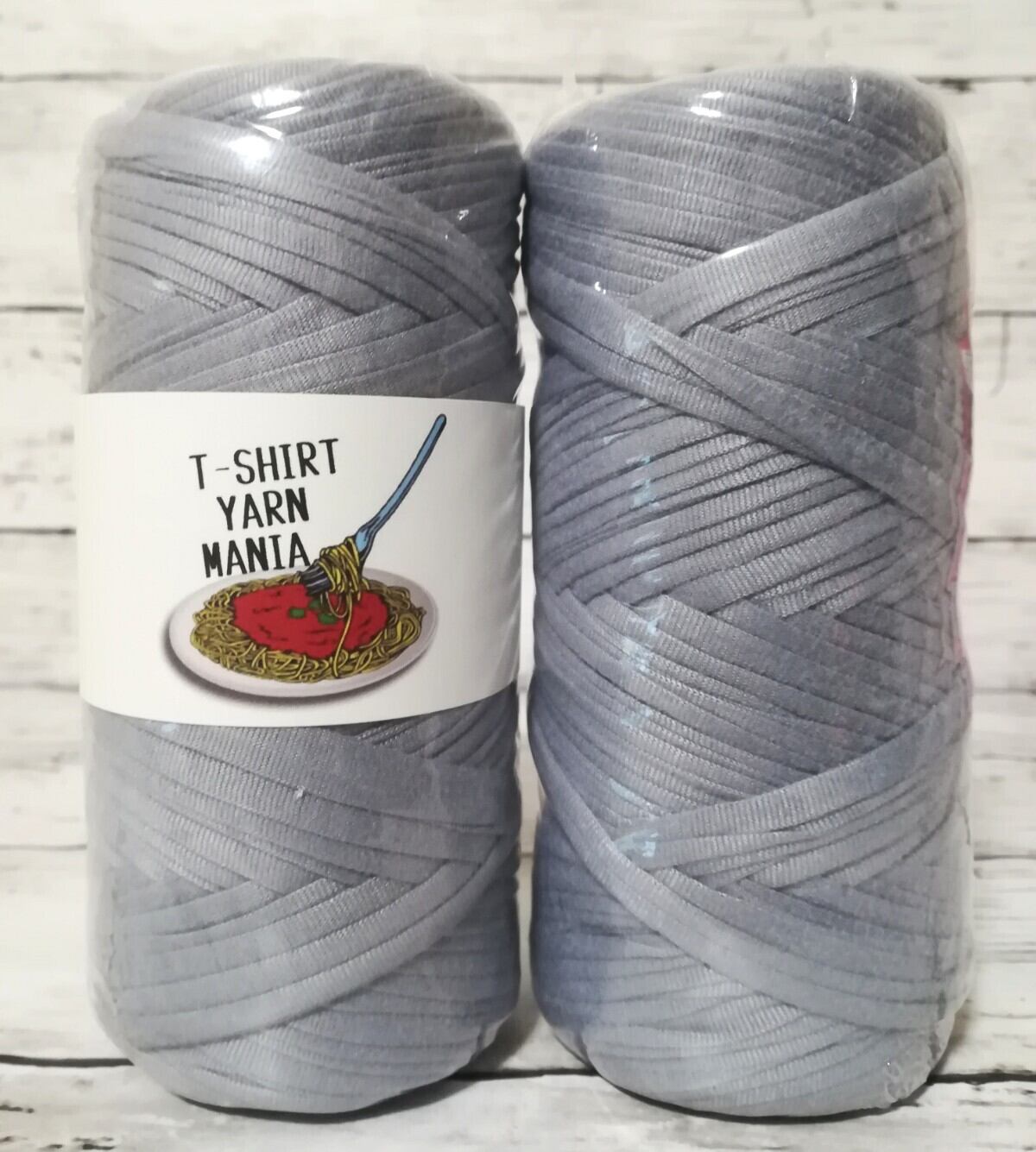 値下げしました！新品#T-SHIRT YARN#Tシャツヤーン グレー 灰色 1玉 50m Tシャツヤーン | T-SHIRT YARN MANIA ~Tシャツ