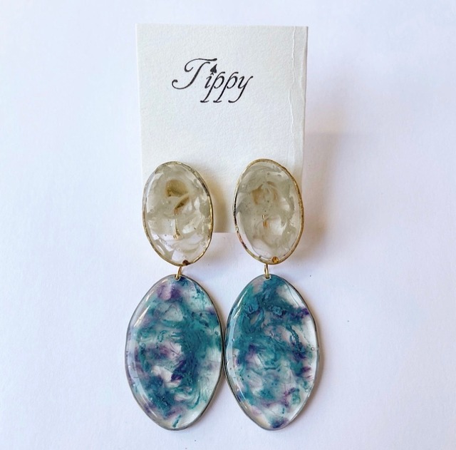 marble pierce / earring