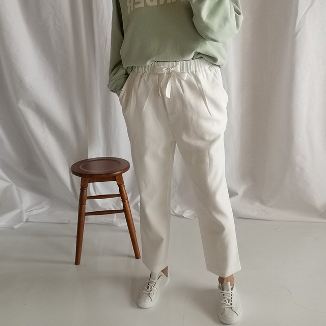 《SALE》 カジュアル リラックス コットンパンツ ベーシック★３色