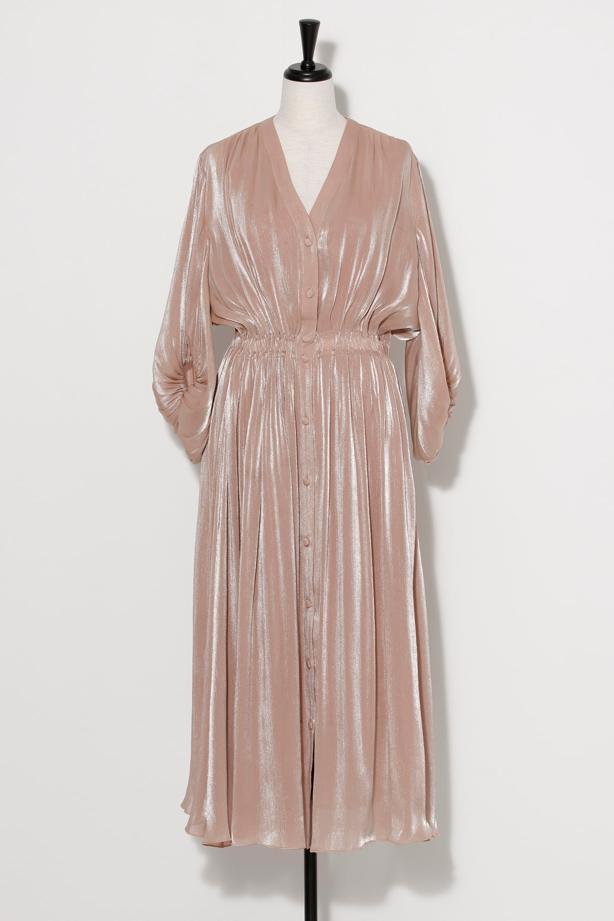 2Way Neck Pearl Dress DARK NAVY | Arobe OFFICIAL ONLINE STORE