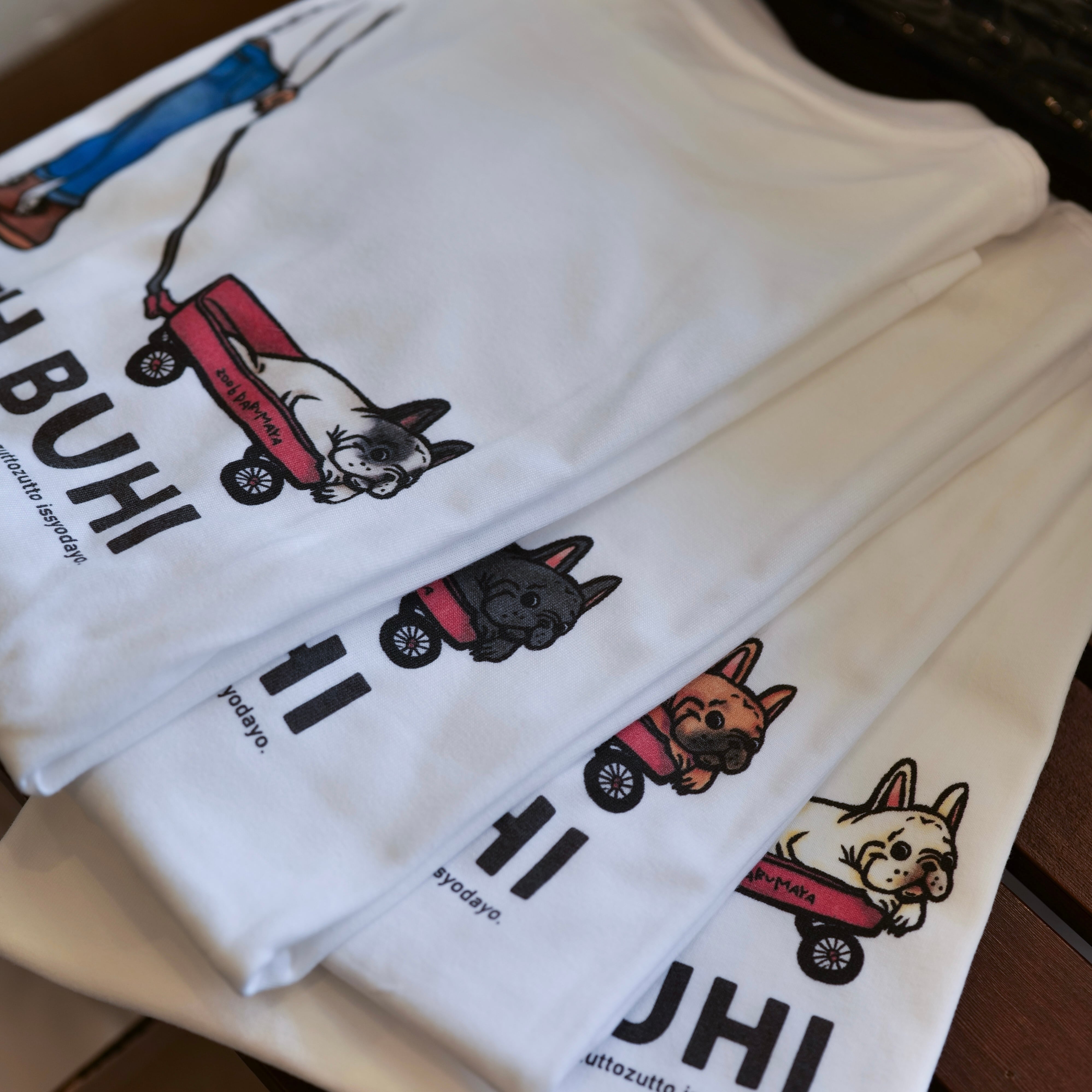 お客様オーダー分2026.07.04 フレンチブルドッグ T-shirt Tシャツ withBuhi オリジナルデザイン フレブル ブヒ