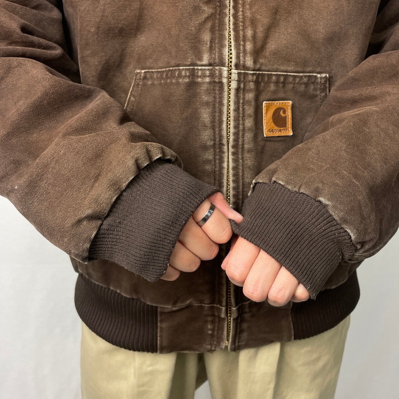 90年代 Carhartt カーハート ダック地 アクティブジャケット メンズL 