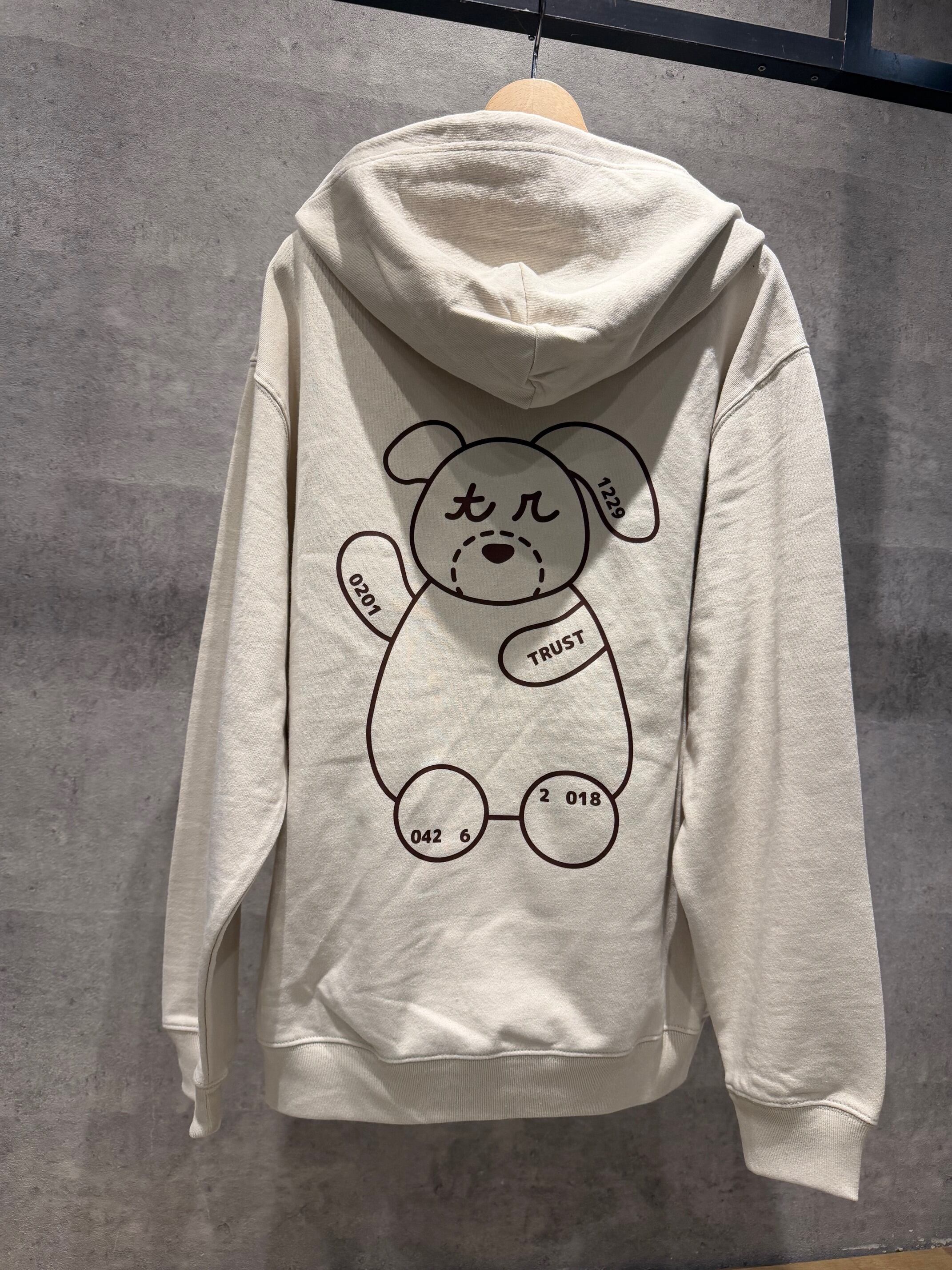 【グレージュ】TORAKUU ZIPパーカー