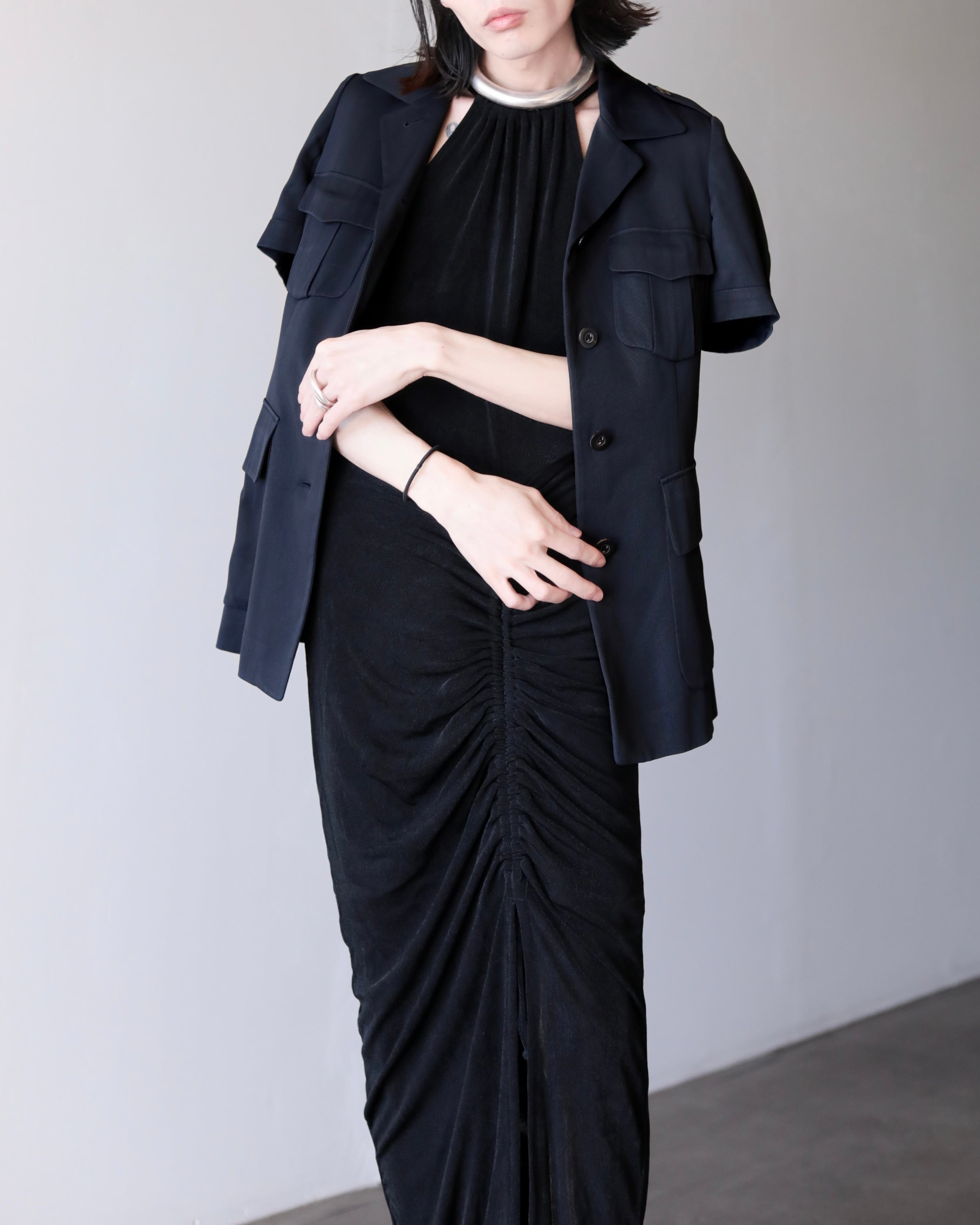 Dai　ジルサンダー サファリジャケット 1980s JIL SANDER+ short sleeve safari design jacket Made In Italy