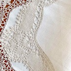 テーブルマット　レース縁取り　生成り色　テーブルセンター 12clcw11-1