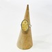 Vintage Bone Scrimshaw Sterling Ring