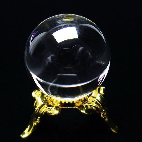 水晶 丸玉 ブラジル産 20mm 一点物 141-6372