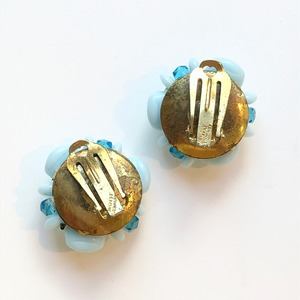 VINTAGE blue beads earrings