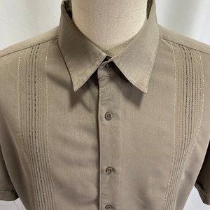6530 centro キューバシャツ 刺繍シャツ 半袖 2XL