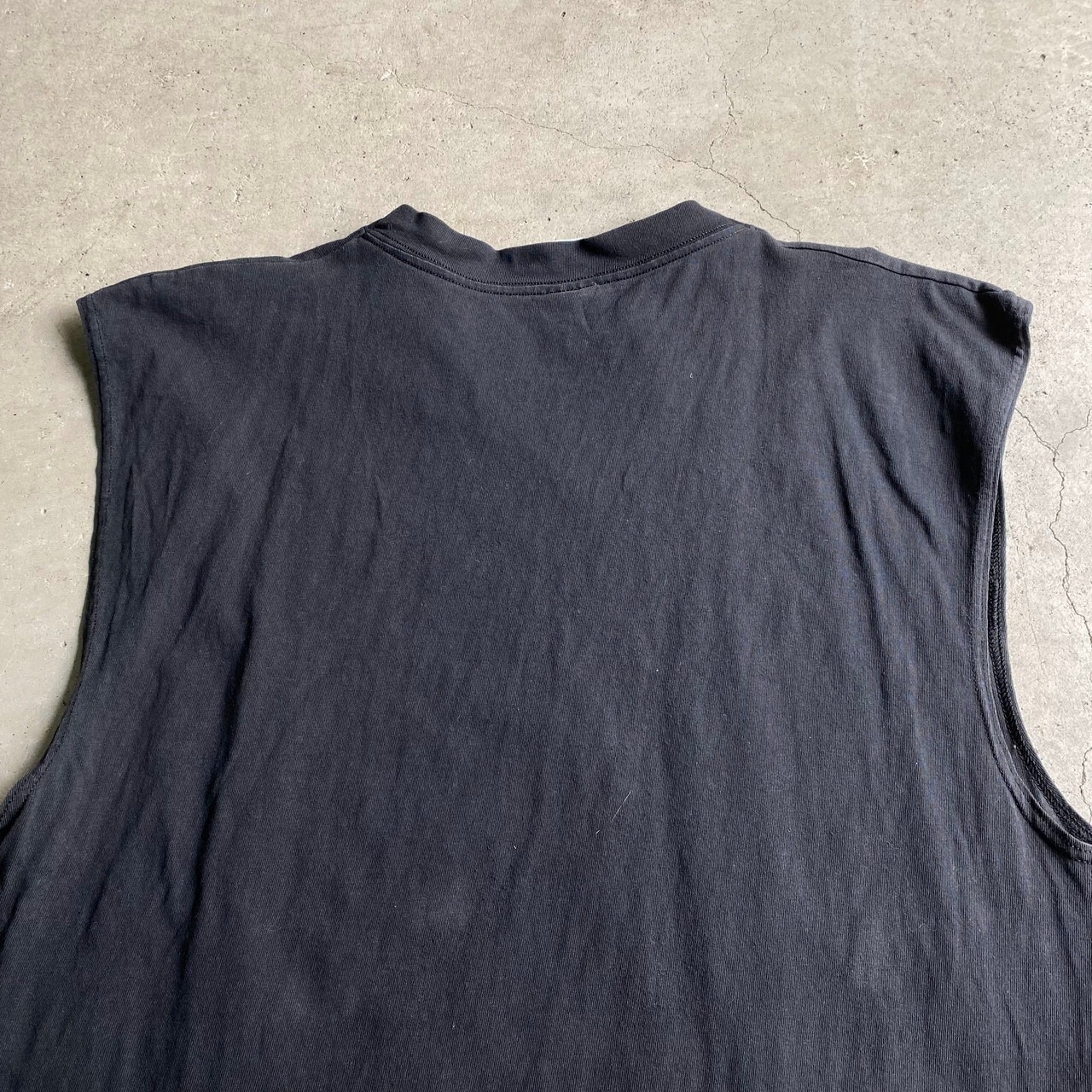 ビッグサイズ 90年代 スカル ノースリーブ ロック メンズXL 古着 90S 