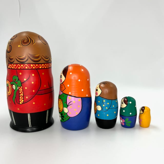 SALE】お父さんパン家族マトリョーシカ 5個組 | Romanov Online Shop