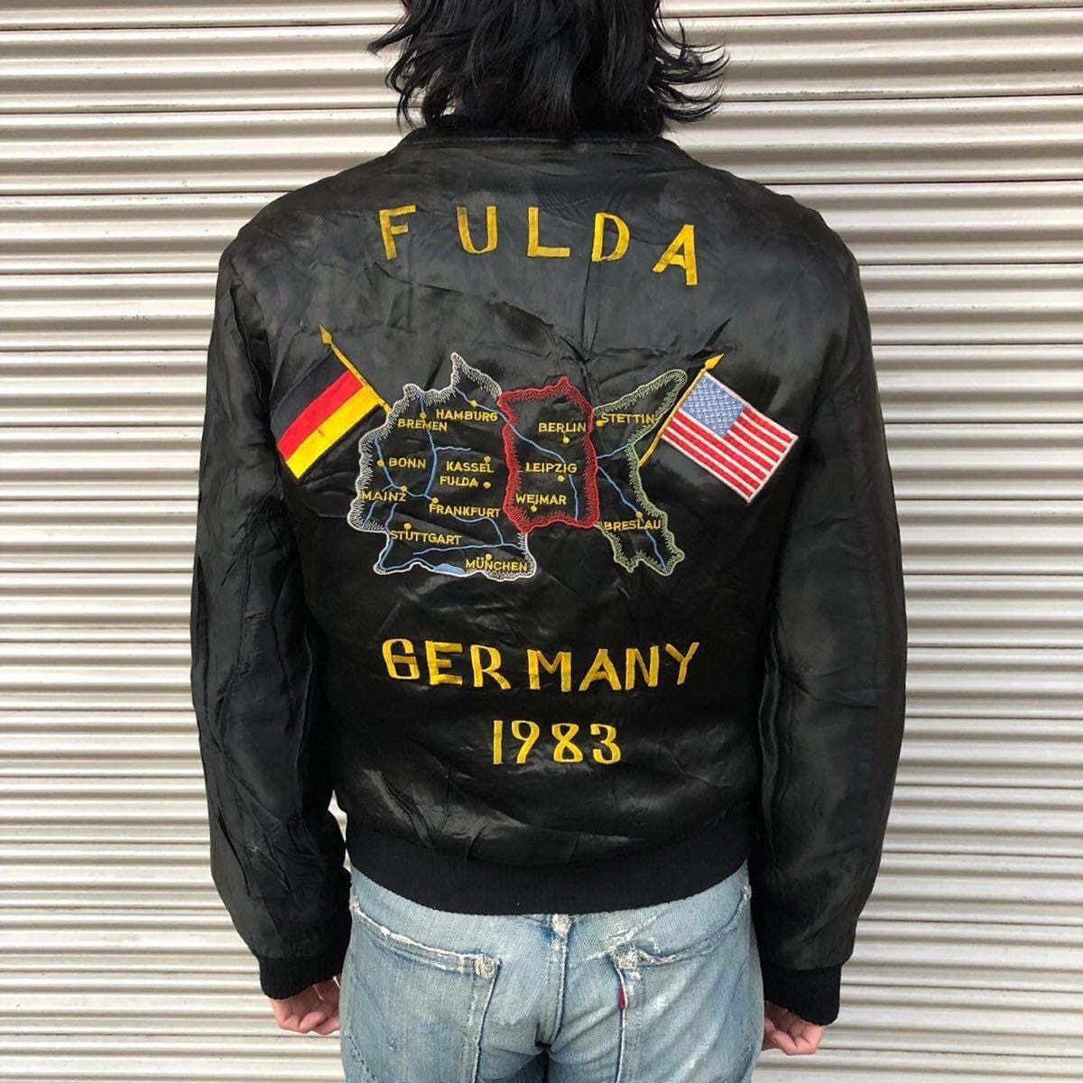 希少 80s Germany vintage souvenir jacket ドイツ軍 ヴィンテージ  