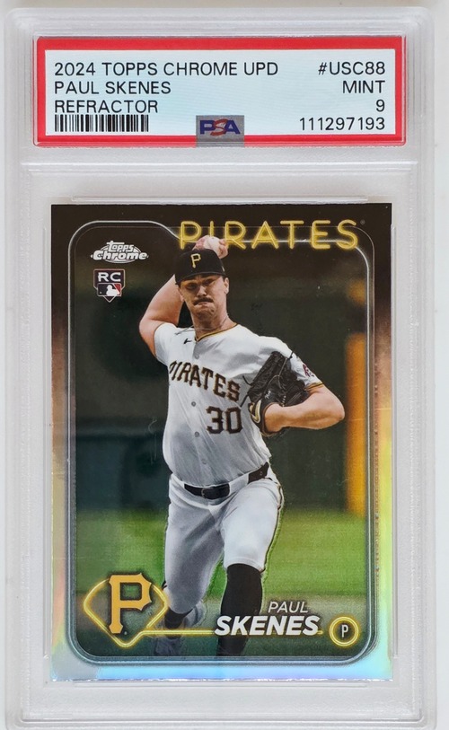 SOLD|売り切れ| ポール・スキーネス — 2024 Refractor Topps PSA9