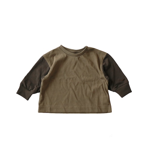 mimi poupons(ミミプポン)/ バイカラーL/S / brown / S-XL