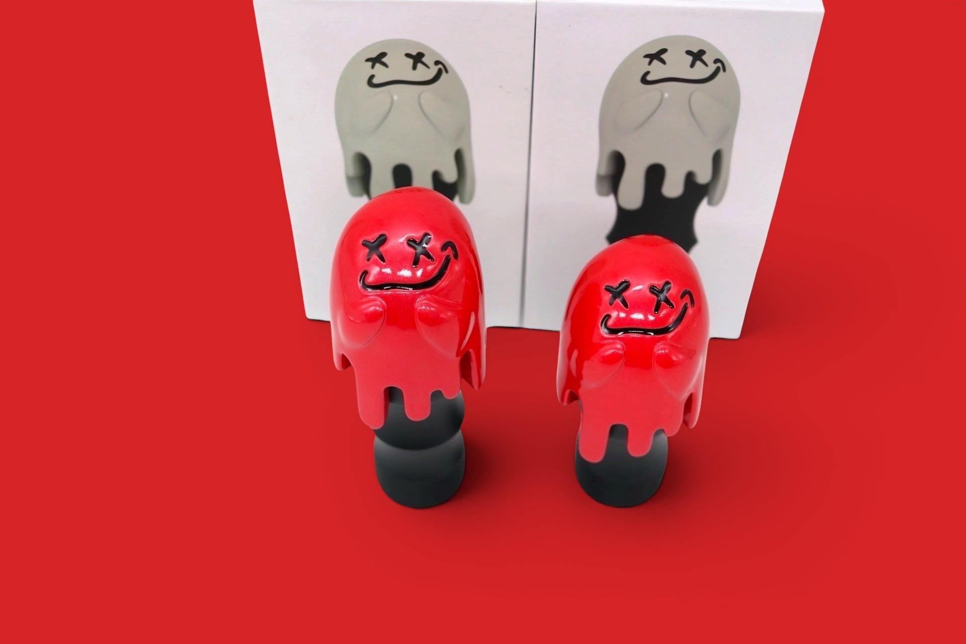 GHOSTEXPOD マシニングロゴホーン（REDおばけ） dripおばけｼﾌﾄﾉﾌﾞ(RED)ｼﾙﾊﾞｰﾊﾟｰﾙ入り | GHOST EXPOD