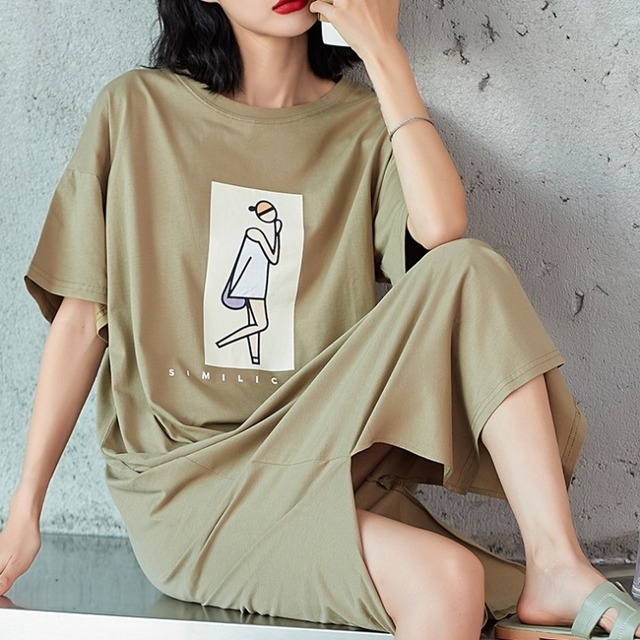 アパレル	スカート	ワンピース	部屋着	寝巻き	膝下	ロング	ロング丈	袖あり	半袖	襟なし	ニット	かわいい	大人可愛い	きれいめ	シンプル	カジュアル	大人	上品 おしゃれ	お洒落	かっこいい	レトロ	アジアン	大人女子	こなれ感	ラフ	メンズライク	ボーイッシュ	スポーティー	キュート	ガーリー	クール	セクシー	抜け感	無地	春	夏 秋	10代	20代	30代	40代	レディース	オフィス	ビジネス	OL	デート	お出かけ	公園デビュー	女子会	お泊まり	休日	普段使い	お揃い	送料無料	韓国系