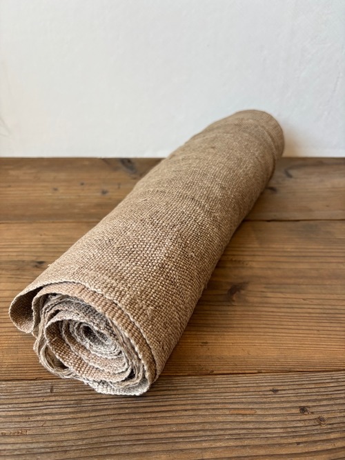 ざっくり 草木染ヘンプロール その７ 麻布