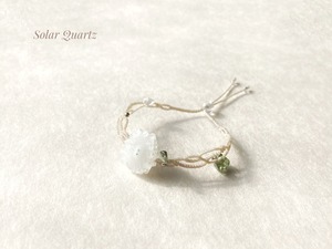 ソーラークォーツ macrame bracelet
