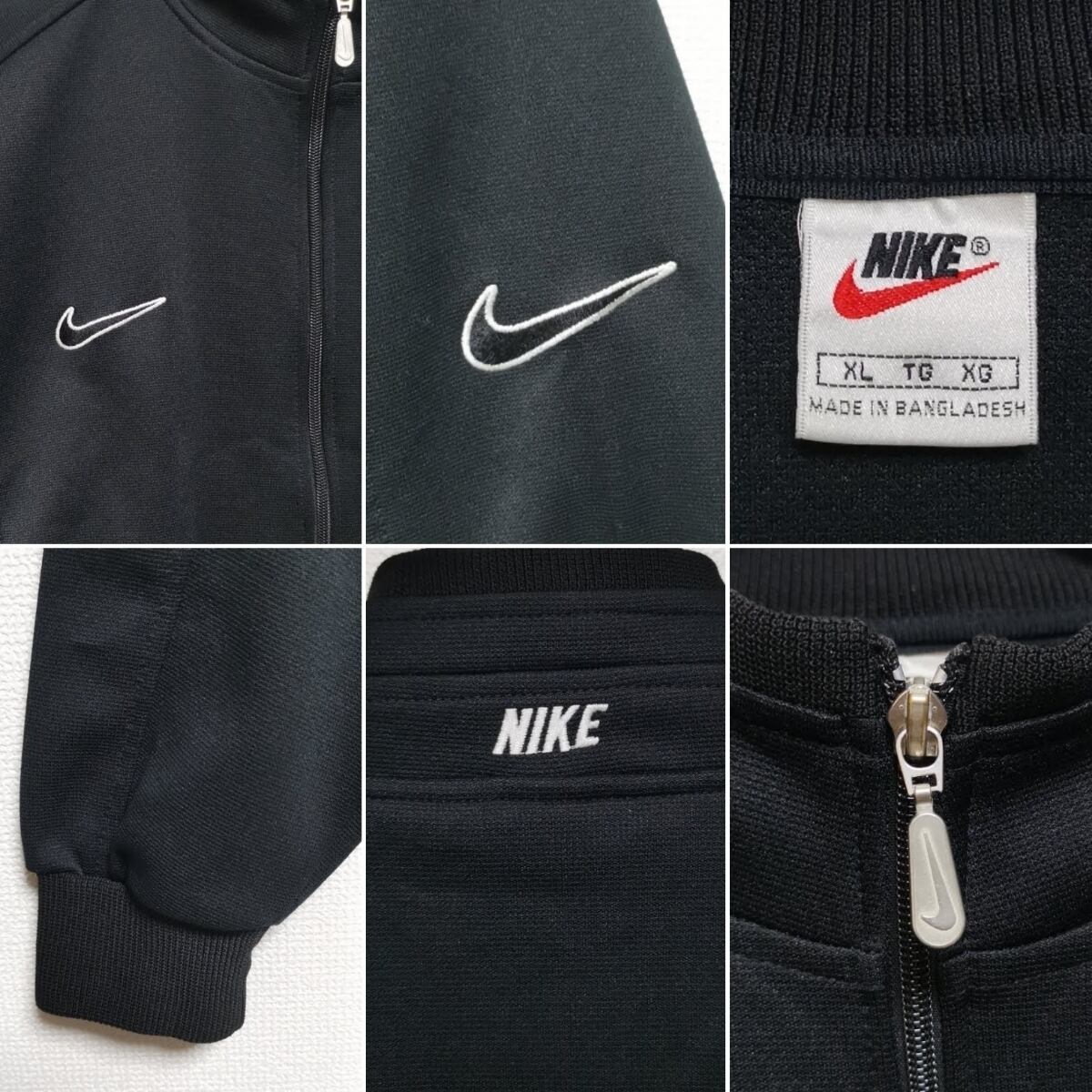 送料無料 XL 90s ナイキ NIKE セットアップ トラック ジャージ 上下 銀タグ