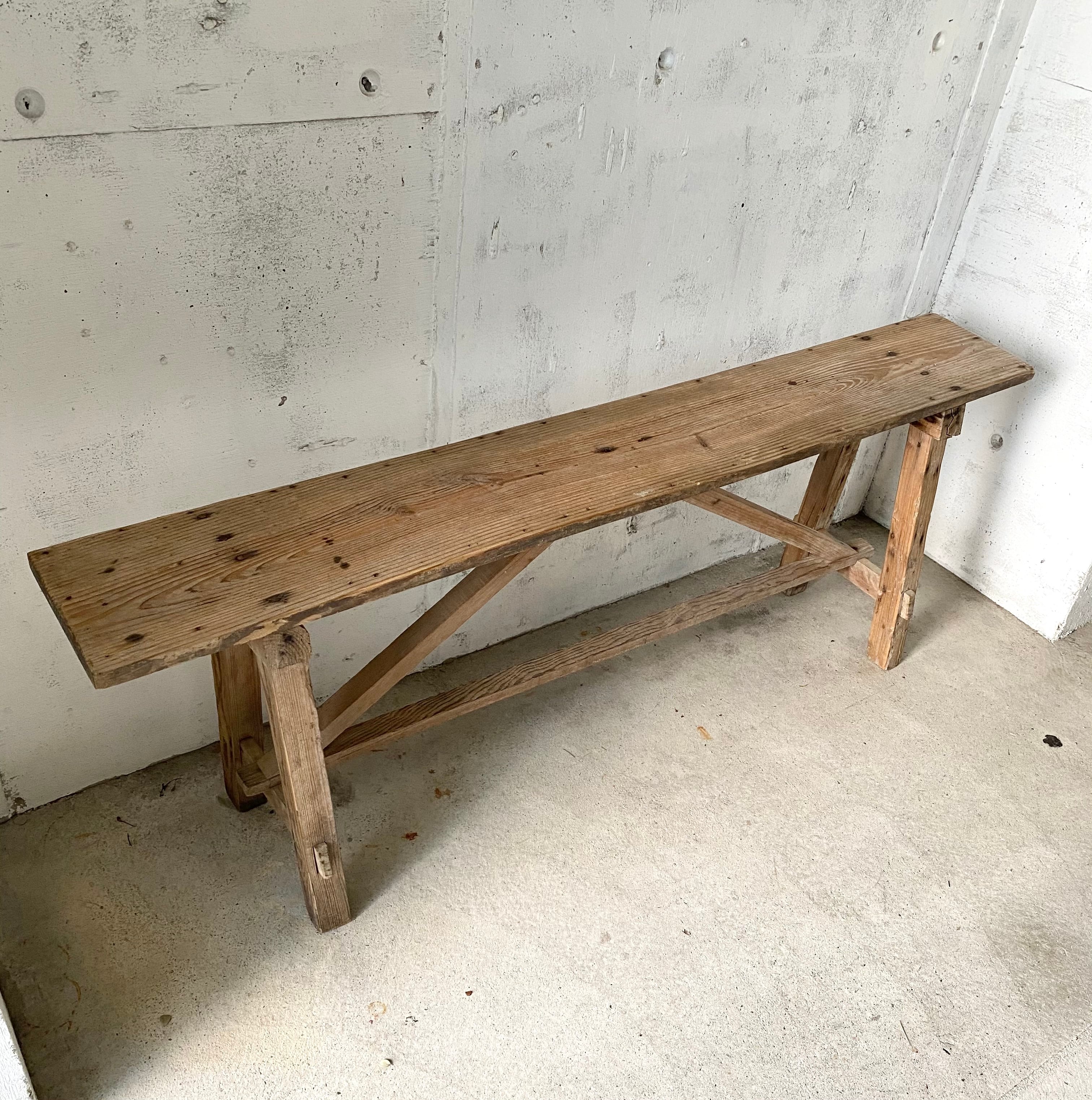 古木の木製ベンチ[古家具] | giraffes craft