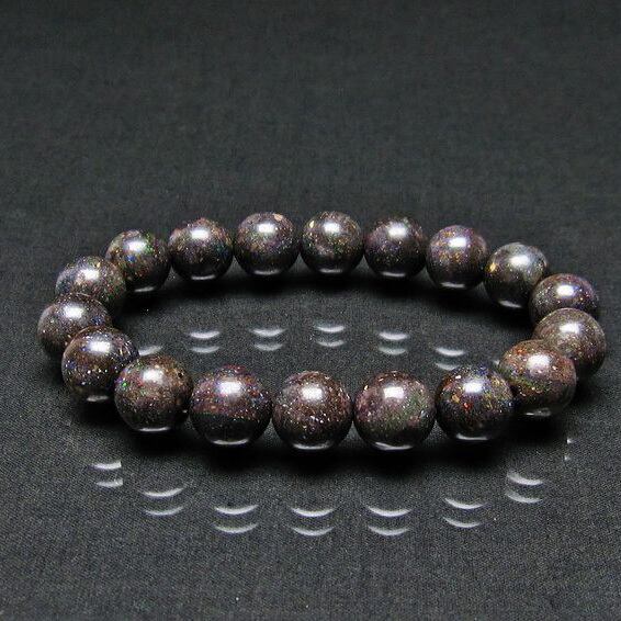 ブラックオパール ブレスレット 12mm 111-17752