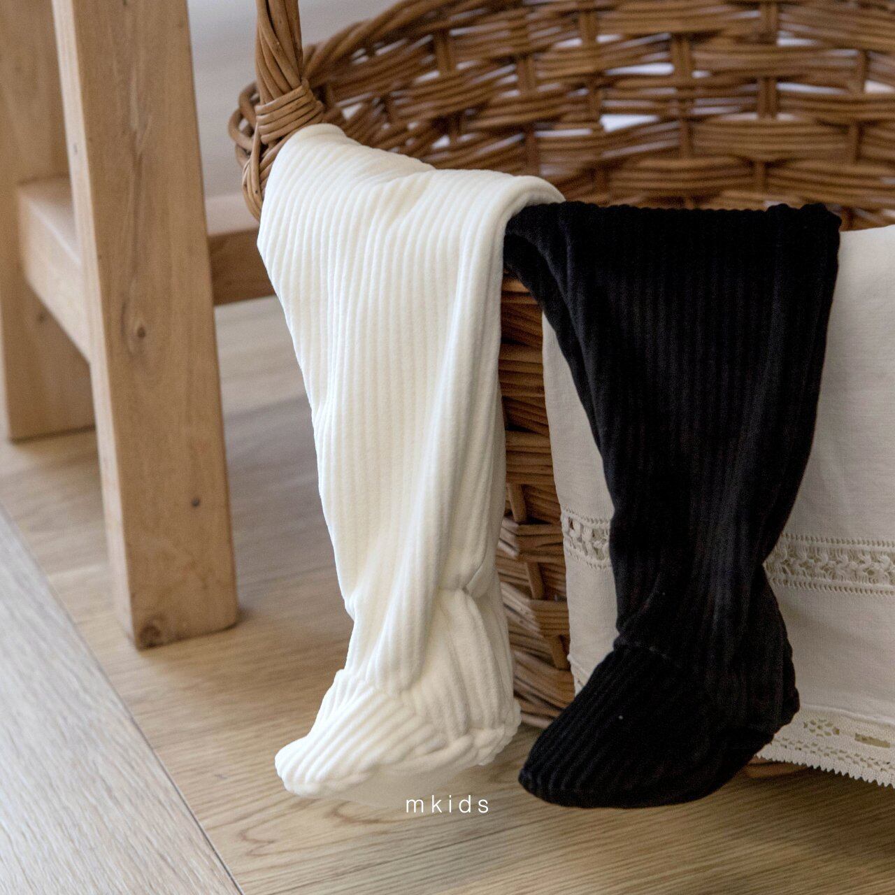 《予約》mkids¨ bebe) mink foot leggings