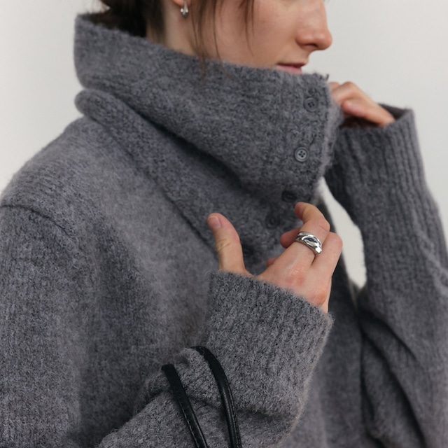 2way neck knit pullover A00267