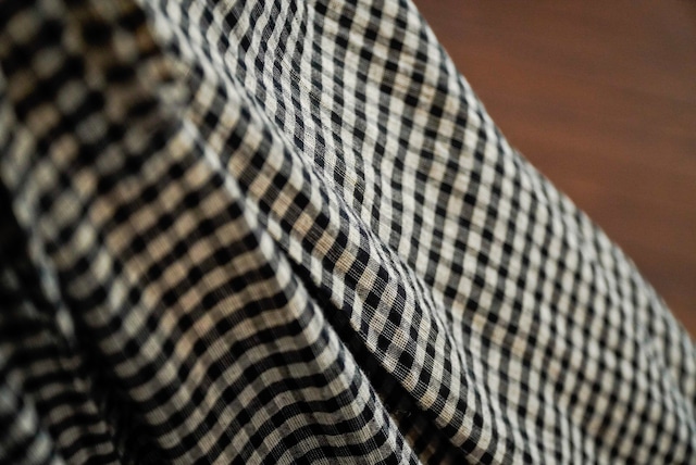 Handloom Cotton Check Wide Pants
