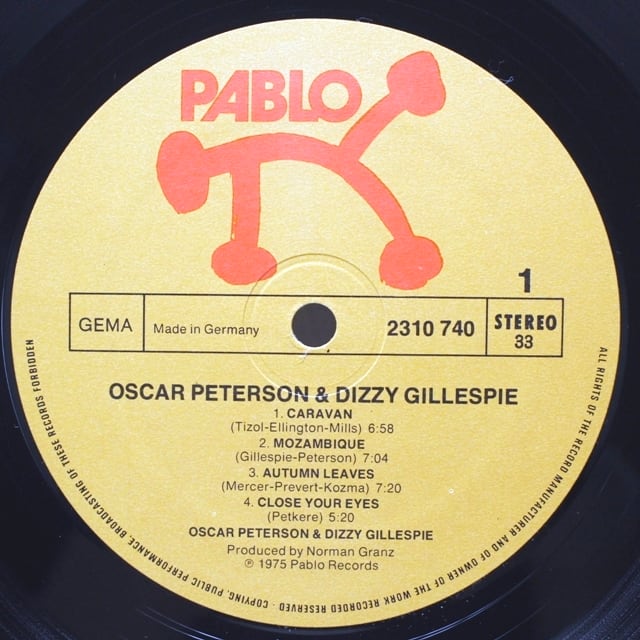 Oscar Peterson & Dizzy Gillespie / Oscar Peterson & Dizzy Gillespie [2310 740] - 画像3