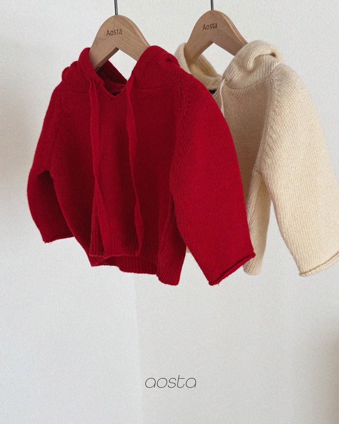 knit cookie hoodie【aosta】※10月上旬〜中旬発送予定