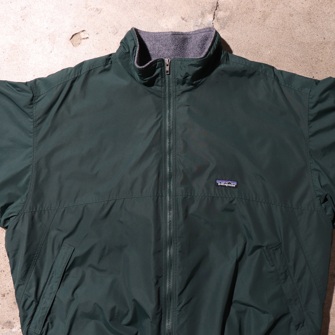 美品 2XL USA Patagonia Synchilla シェルドシンチラ パタゴニア フリースジャケット ハンターグリーン 深緑