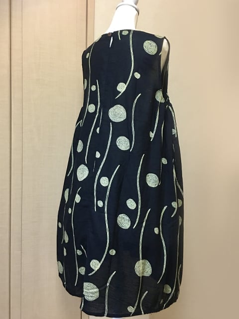 和みはんなり ワンピース ゆったり M～Lサイズ ノースリーブ