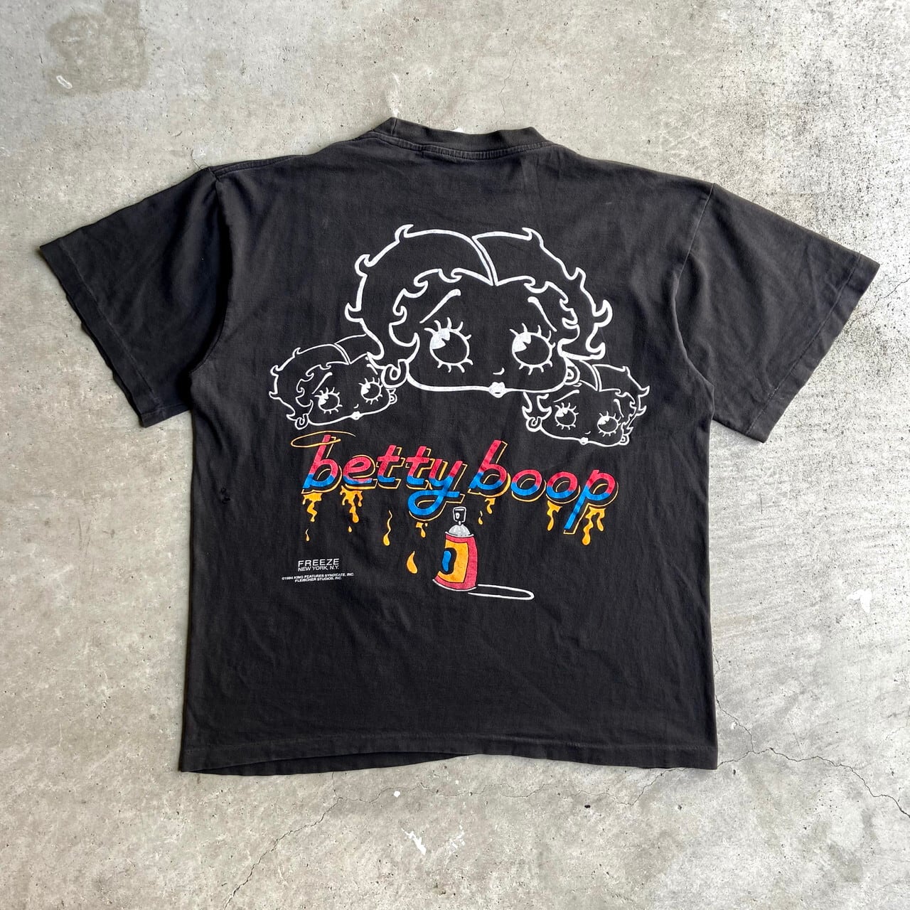 90s vintage ベティ　キャラクターtシャツ 　デカロゴ　ゆるだぼ