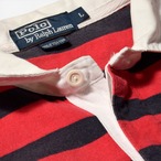 90s POLO by Ralph Lauren ボーダー ラガーシャツ ポロシャツ