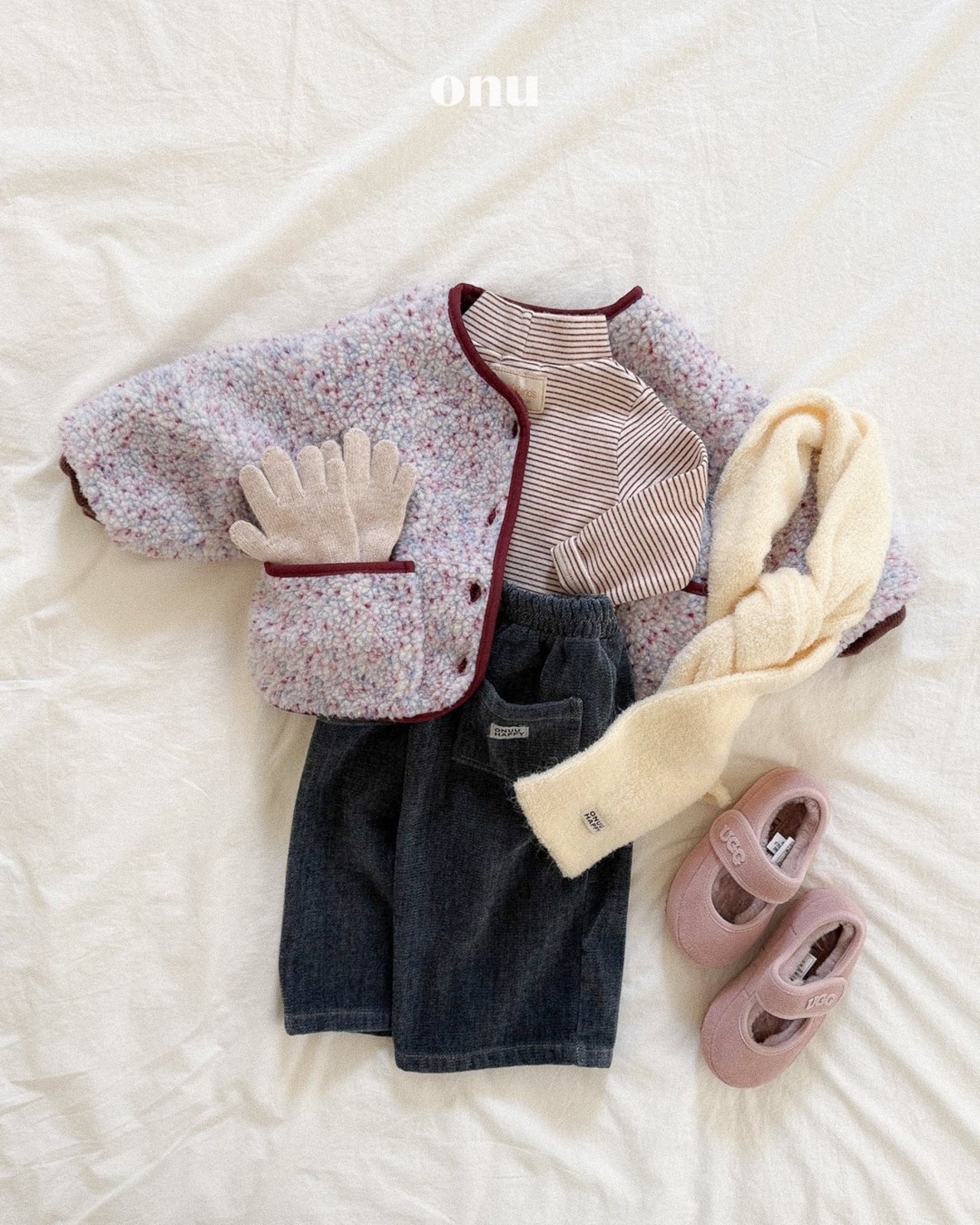 ONU［取寄］marlang stripe turtleneck tee 26winter