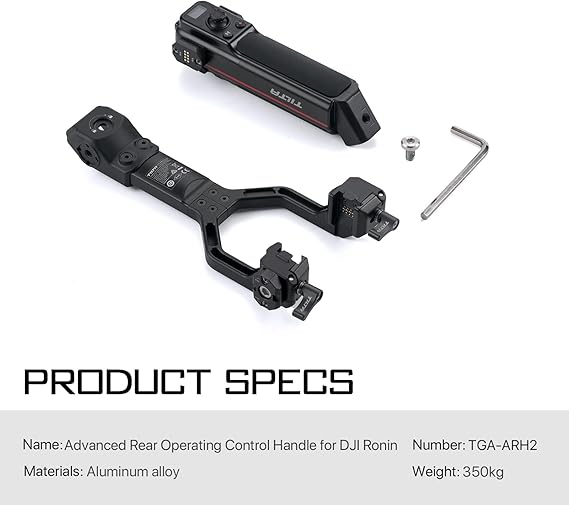 TILTA Advanced リア操作ハンドル DJI RS4 Pro、RS3 Pro、RS2用 TILTA Advanced リア操作ハンドル DJI RS4 Pro、RS3 Pro、RS2用