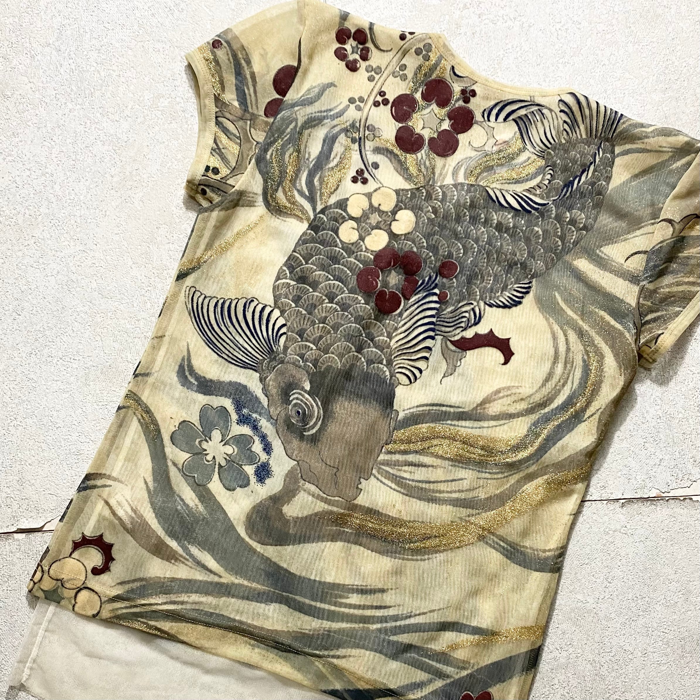 vintage MASAKI MATSUSHIMA PARIS power-net “carp” | NOIR ONLINE