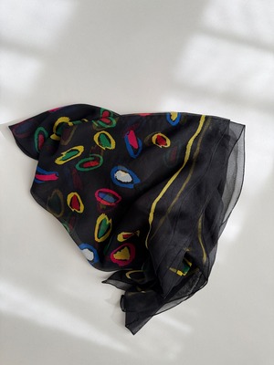 Colorful spotted scarf
