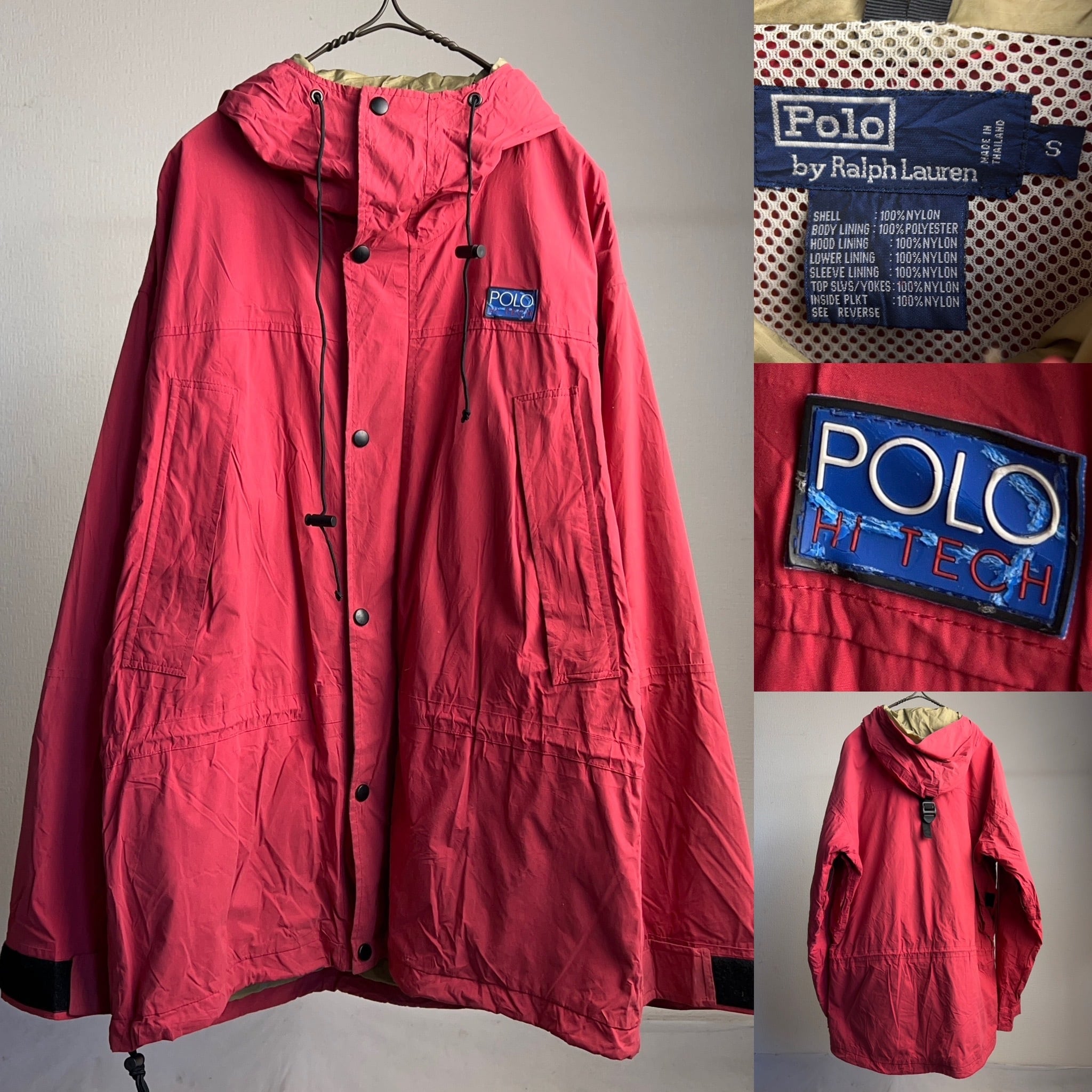 90's Polo by Ralph Lauren HI-TECH Nylon Jacket SIZE S 90年代 ポロラルフローレン ハイテック  ナイロンジャケット マウンテンパーカー アウトドア【1000A659】【送料無料】