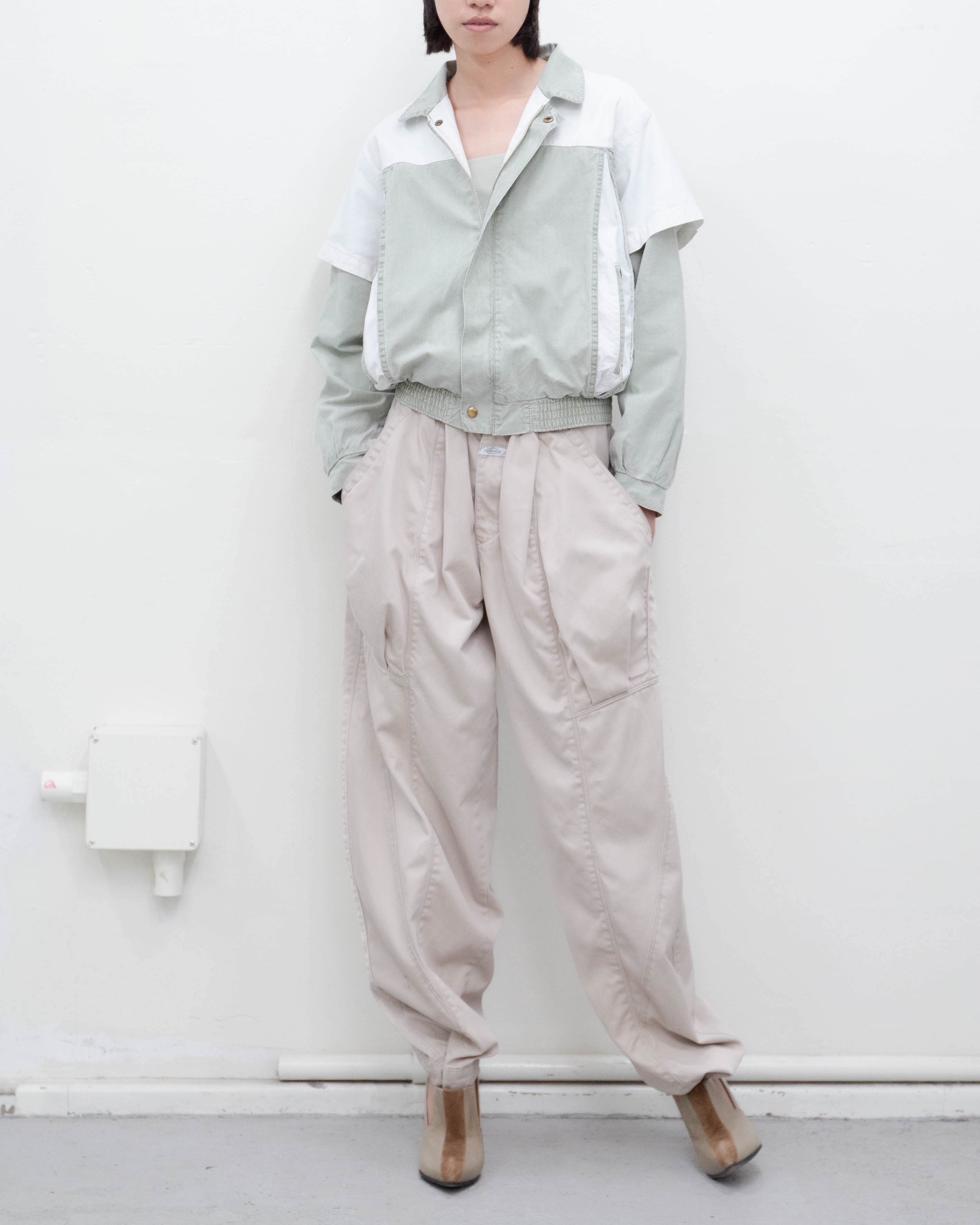 1980s Euro vintage - layered zip-up blouson | LUIK FINN