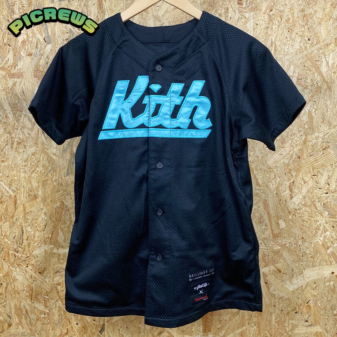 Kith×Diamond Supply ベースボール シャツ 半袖 ユニフォーム メンズ 