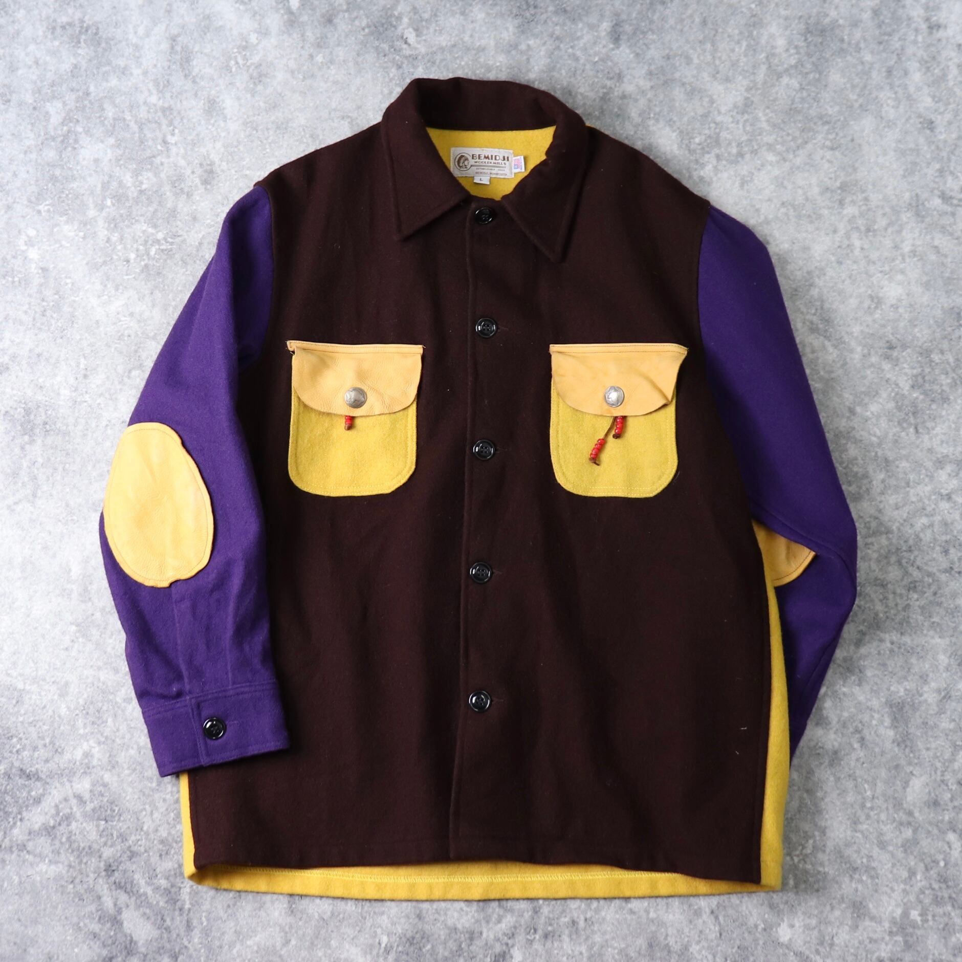 1990s  BEMIDJI  Wool Shirts  L　B310