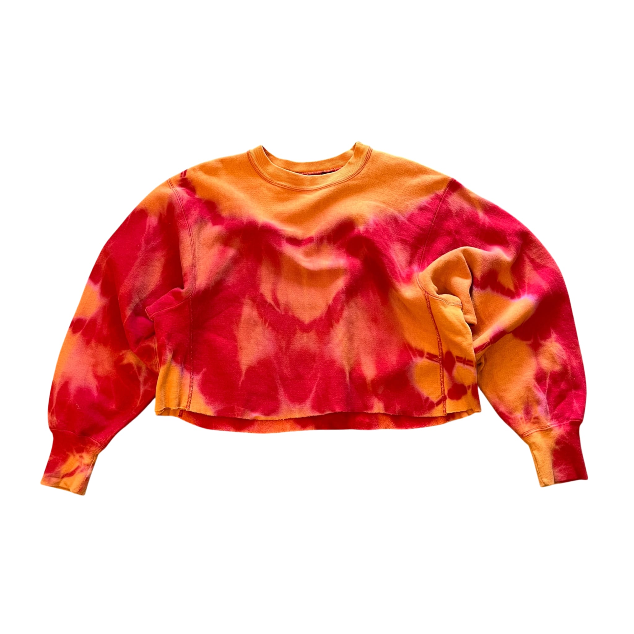 80's LANDS'END × Champion R/W Cutoff Sweat