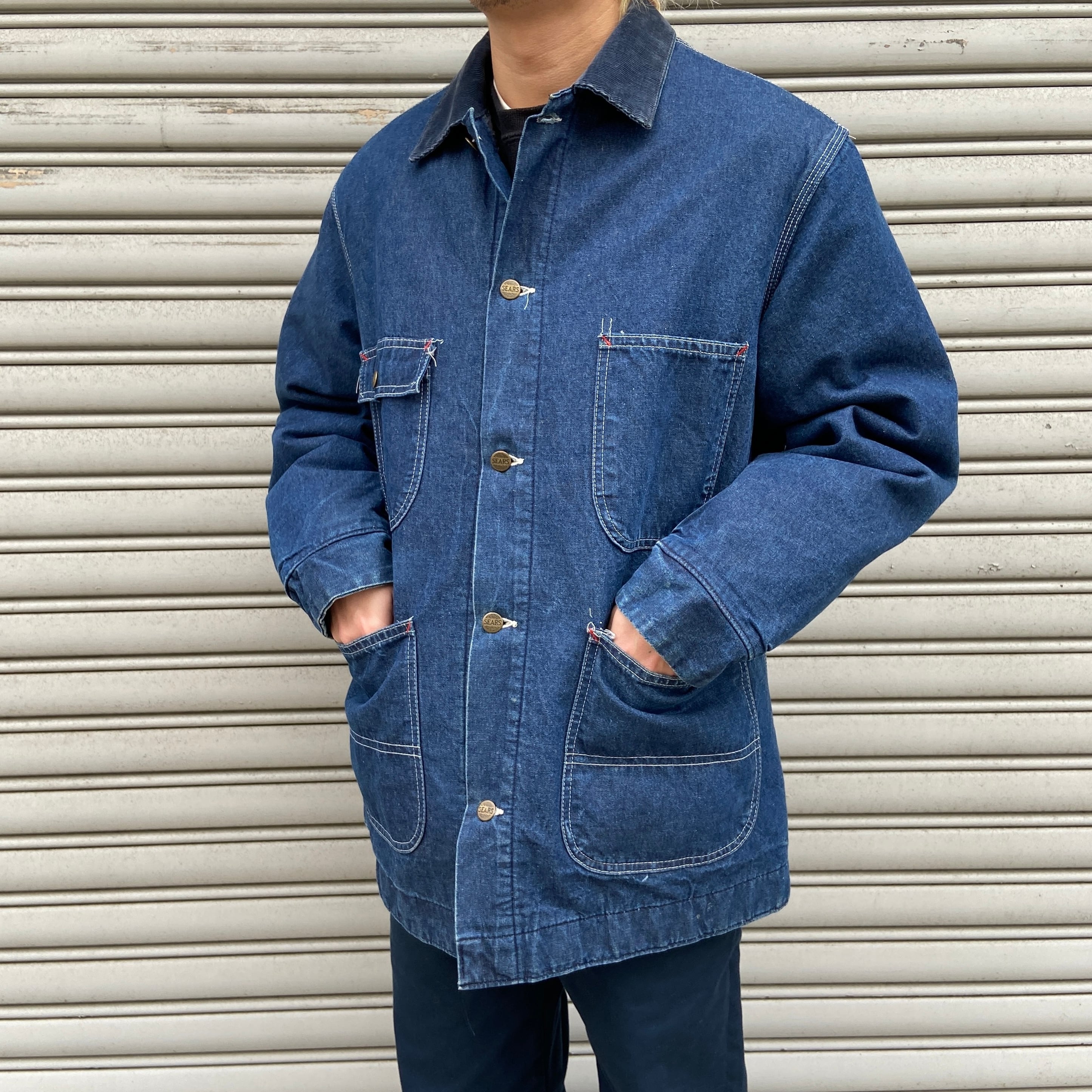 00s☆Levi's☆シルバータブ☆デニムスタジャン☆バーシティジャケット☆S 00s Levi's シルバータブ デニムスタジャン バーシティジャケット S