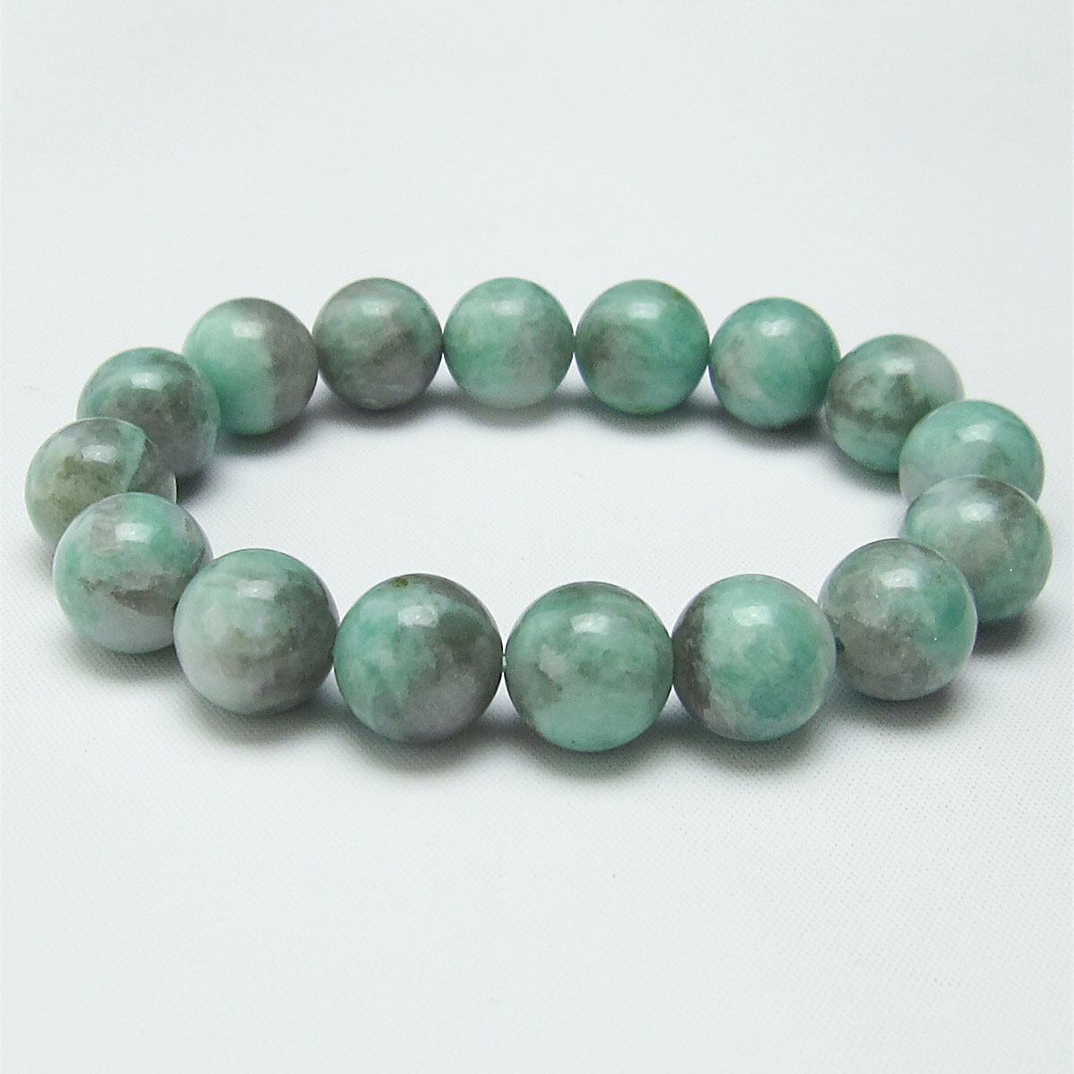 エメラルド ブレスレット 13mm 一点物 111-22727