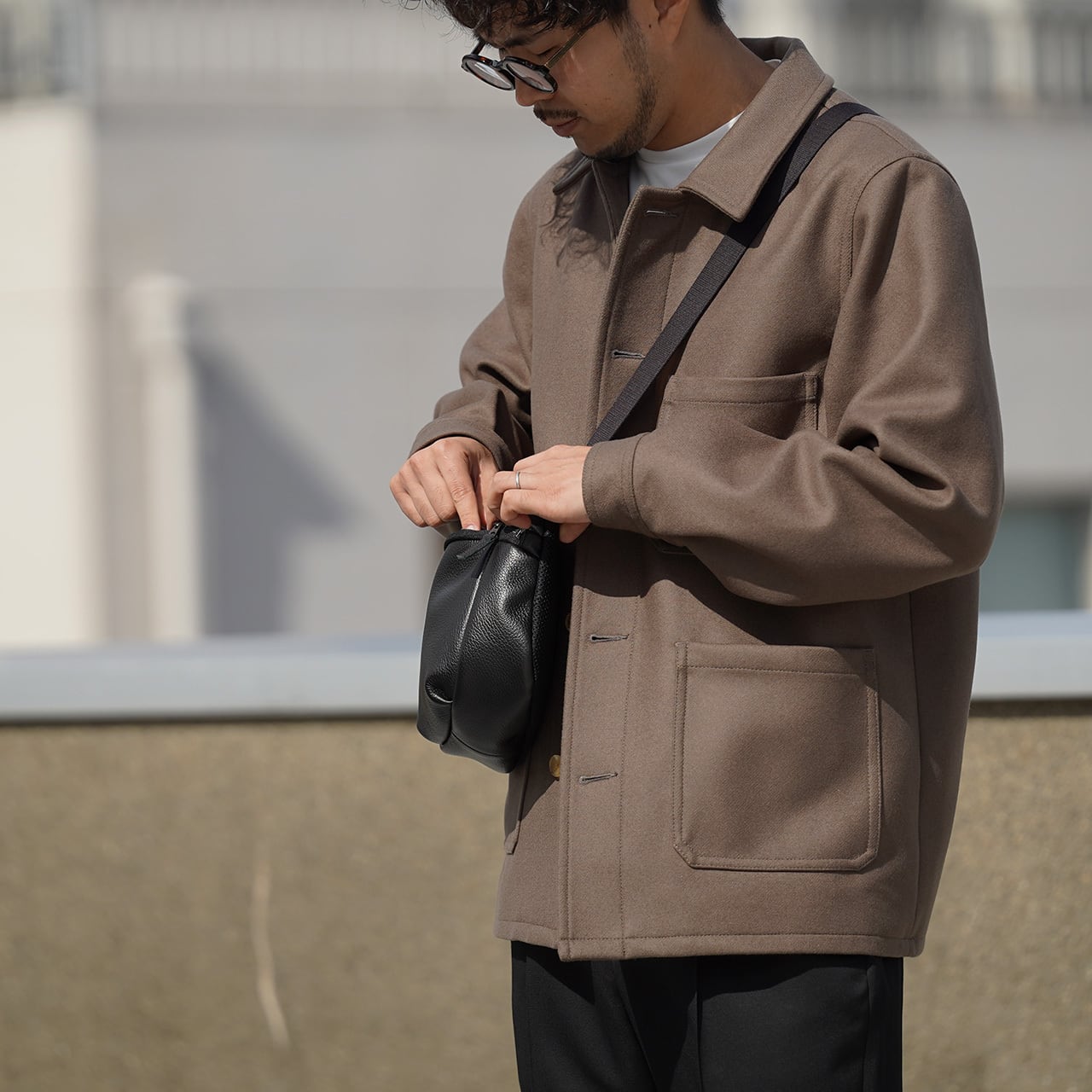 残りXLのみ】羽織るたび、品と好印象が宿る「尾州ウール メルトン