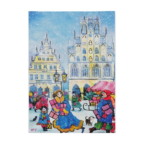クリスマス ポストカード 欧州各都市のクリスマスマーケットシリーズ ミュンスター [Luka Basic] LAG-1455