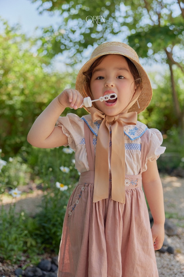 ※お洋服と同梱限定※【6/11〆予約】<OREN> Schuet ribbon strow hat